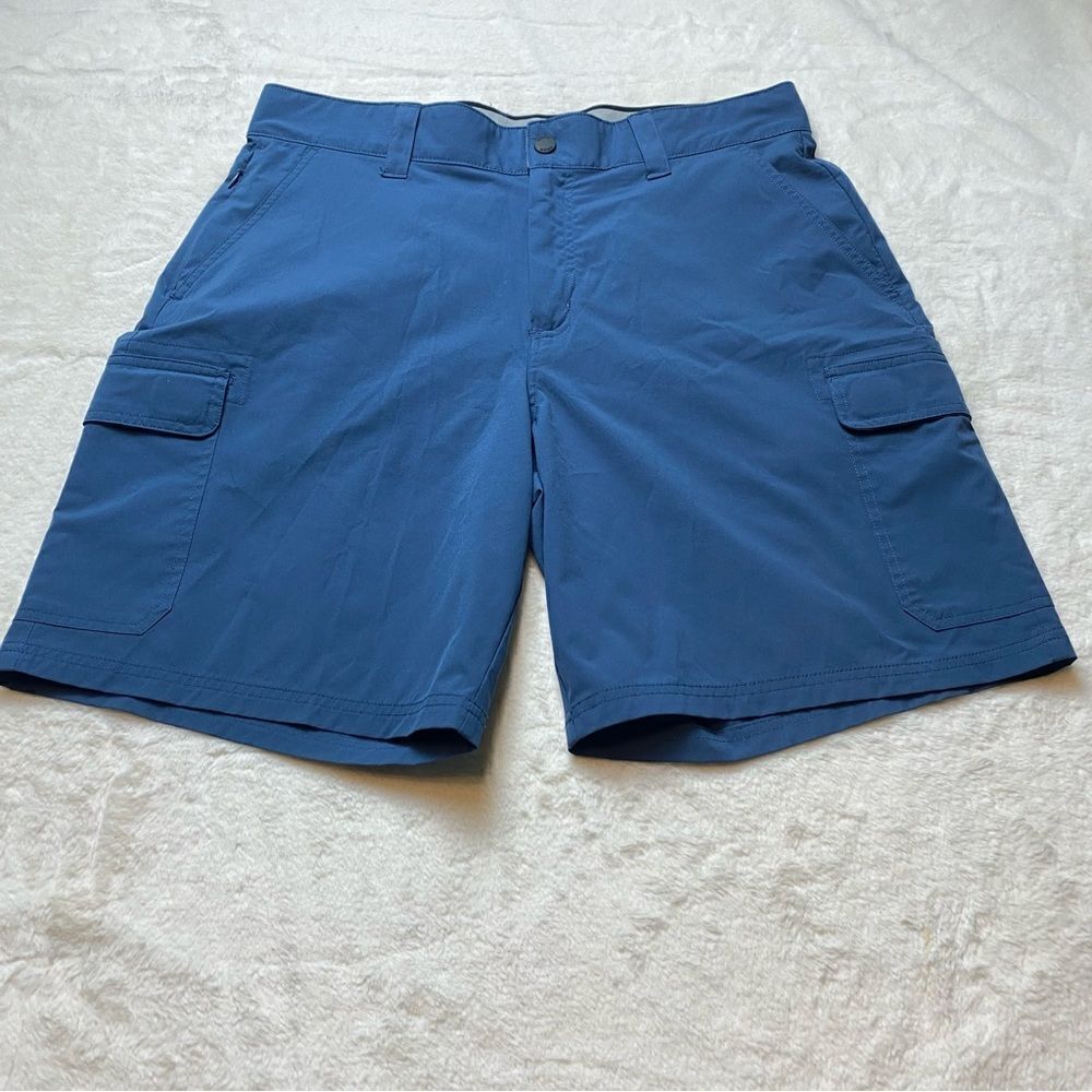 Orvis Blue Flat Front Shorts Size 34